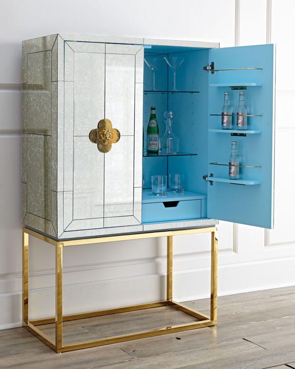 mirror bar cabinet