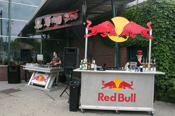 red bull dj booth