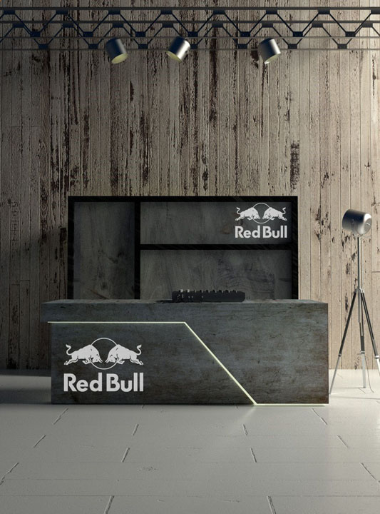 red bull dj booth